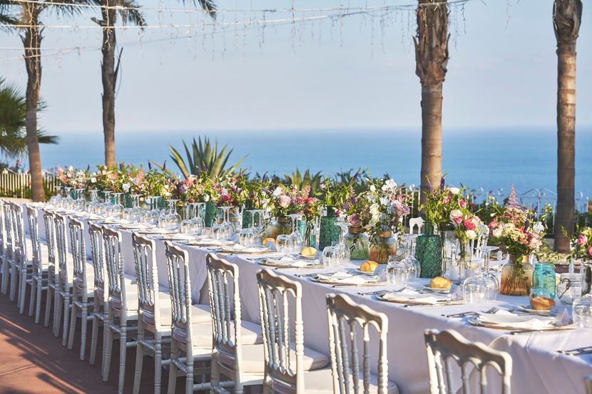 Wedding dinner table Sicily